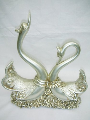 Ceramic Duck Show Pieces - Ceramic, 10-15cm, Silver, Smooth Finish, Elegant Durable Figurine