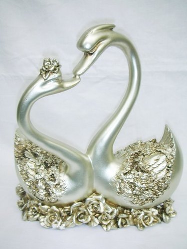 Ceramic Duck Show Pieces - Ceramic, 15x10x8 cm, Silver, Glossy Finish | Elegant Decor, Durable Material, Smooth Texture, Fine Detailing