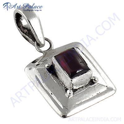 Excellent Tourmaline Gemstone Silver Pendant