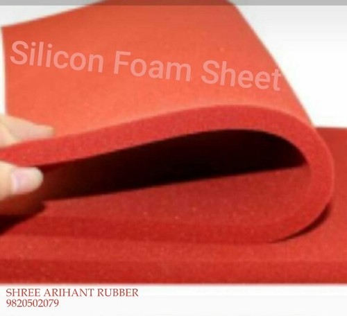Red Silicone Sponge Rubber Sheet