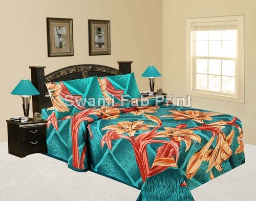 Green Floral Bed Sheets