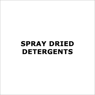 Spray Dried Detergents