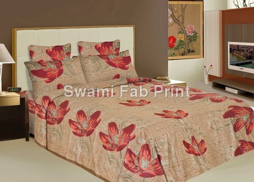 Cotton printed bed sheet