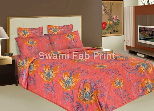 Printed cotton bed sheet 