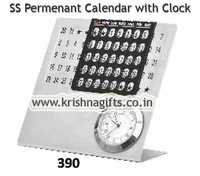 SS Permanent Calendar Clock 