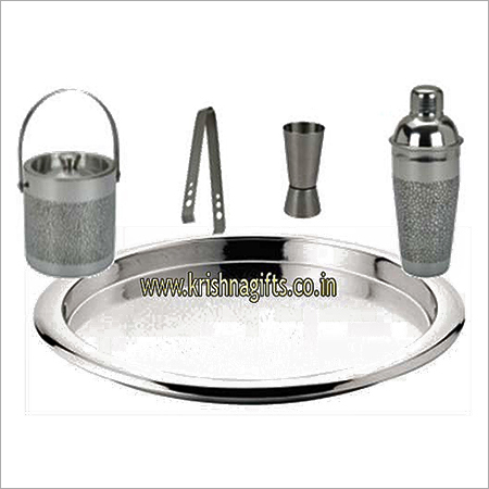 Laser Eengraved SS Bar Set