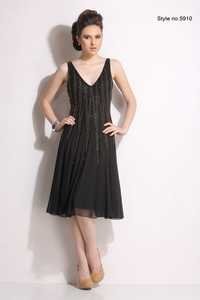 Rayon Ladies Black Short Dress