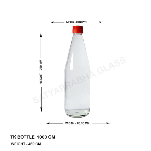 1000 Ml Sauce Bottle - Color: Transparent