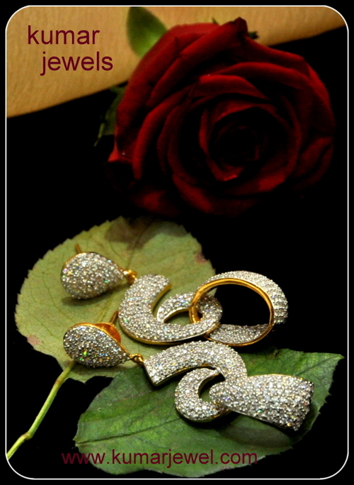 Designer CZ earring.