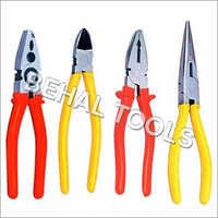 Combination Pliers - Steel Material, 3-6 Inch Size, Yellow And Red Colors | Durable, Corrosion Resistant, Industrial Use, Plastic Handle, Warranty Included