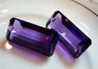 Loose Baguette Amethyst Stones