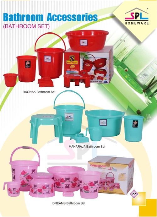 Plastic Bathroom Set