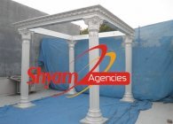 Roman wedding mandap