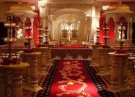 Decorative ceremony mandap
