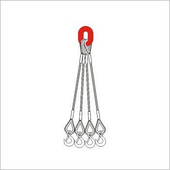 Four Limbs Steel Wire Hooked Sling