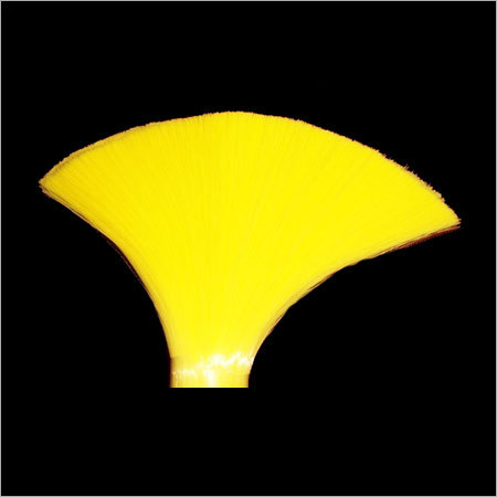 Nylon Abrasive Filament - 30 Mm Yellow, Fan Shape | Quality Lubricants, Carefully Treated, Different Colors