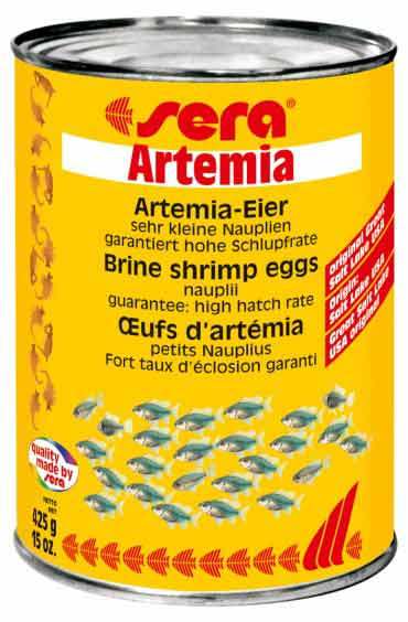 Sera Artemia Food - Metal Can, 100g | Small Pure Cysts, High Hatch Rate, Live Fish Fry Food