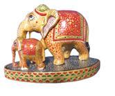 Wooden Elephant Painted
