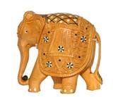 ELEPHANT  CARVEEN INLAID WITHOUT BASE