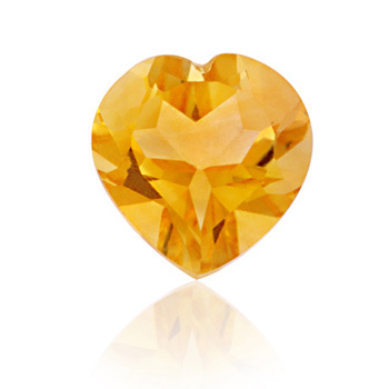 Emerald Loose Natural Precious Transparent Citrine Stones, Natural Yellow Citrine Heart Cut Calibrated Stone