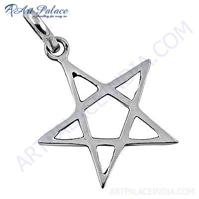 Cute Star Style Plain Silver Pendant