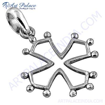 Latest Fashion Plain Silver Pendant