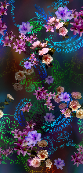 Embroidery Printed Fabrics