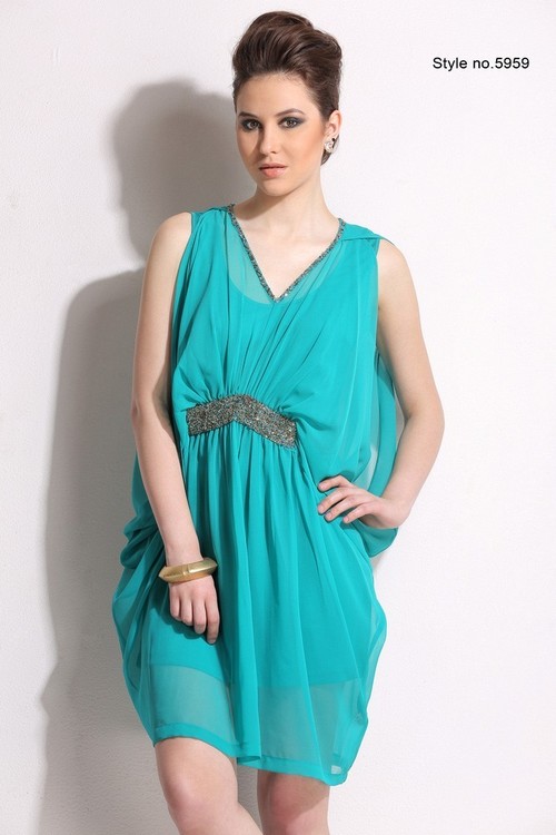 Sky Blue Short Dress