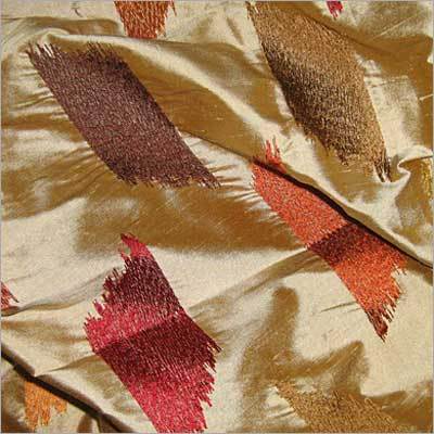 Embroidered Silk Fabric