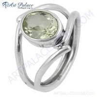 Charming Citrine Gemstone Silver Ring - 925 Sterling Silver