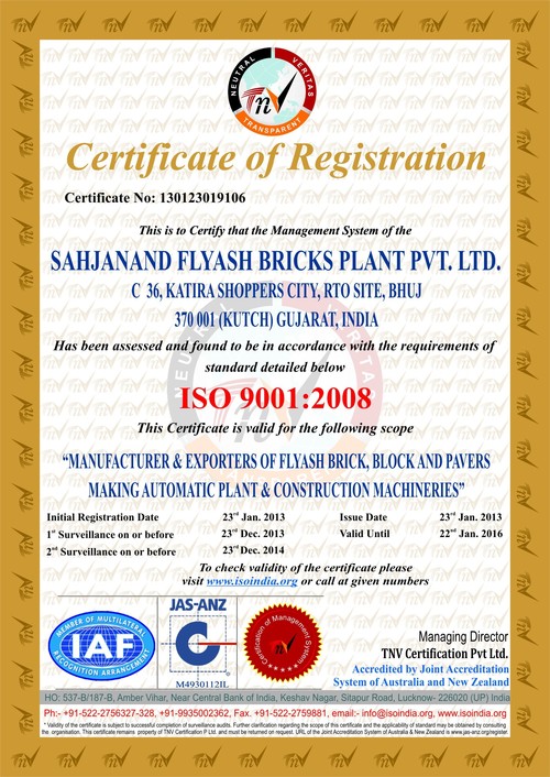 ISO 9001-2008 ZAS-ANS Certificate