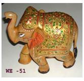 Wooden Elephant Painted