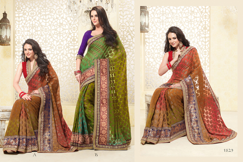 Designer Red Sarees