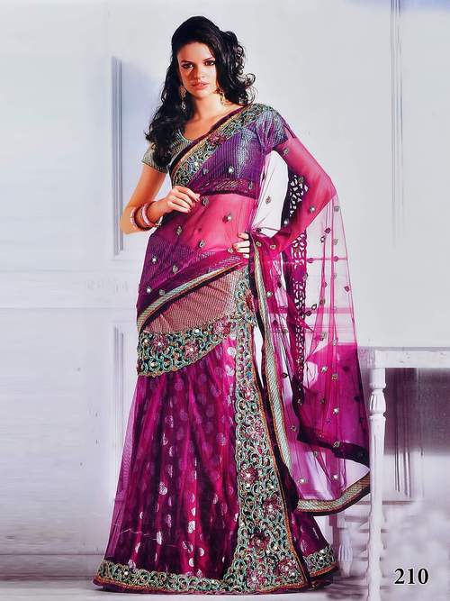 Embroidered Lehenga Sarees