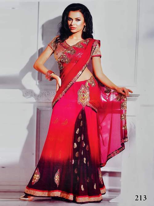 Red Lehenga Sarees