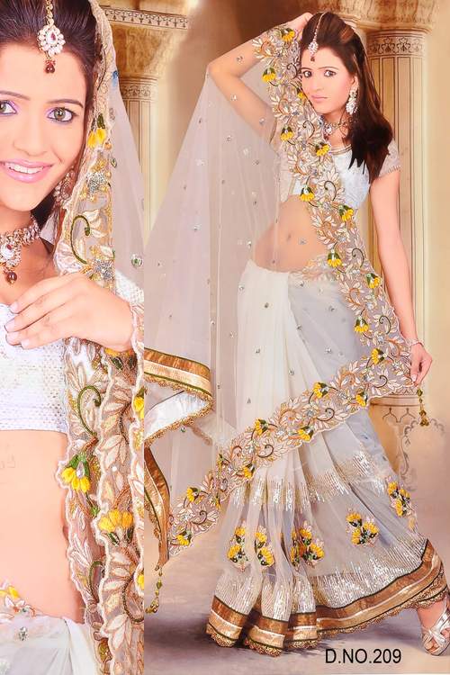 Traditional Lehenga Style Saree