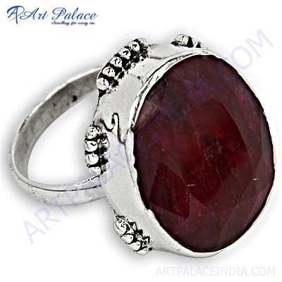 Lovely Ruby Gemstone Silver Ring Manufacturer, Lovely Ruby Gemstone Silver  Ring Exporter, Supplier