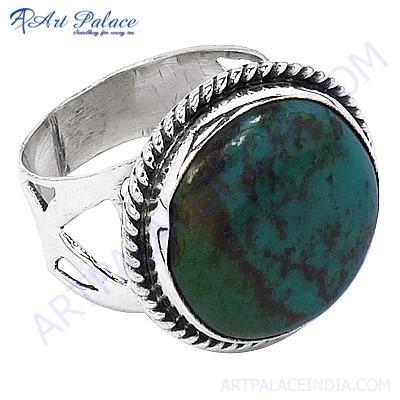 Vintage Turquoise Gemstone Sterling Silver Ring
