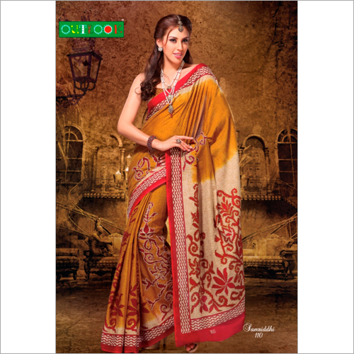 Sarees - Silk, 5.5 Meters, Gold | Elegant Design, Soft Fabric, Vibrant Colors, Party Wear