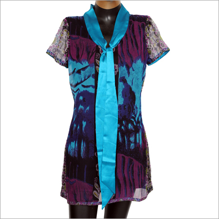 Printed Chiffon Kurtis