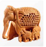 Wooden Undercut Elephant