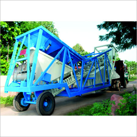 Mobile Concrete Plant With Twin-Shaft Mixer