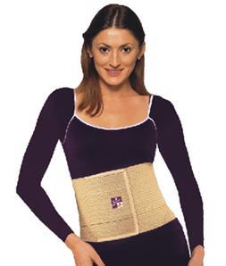 Abdominal Belt - Cotton Elastic, 20 cms Width, Beige | Adjustable Hook and Loop Closure, Abdominal and Back Support, Post-Surgery and Delivery Aid