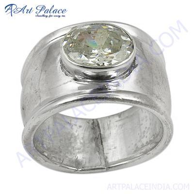 Classic Cubic Zirconia Sterling Silver Ring