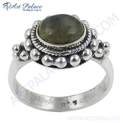 Ethnic Designer Labradorite Gemstone Silver Ring