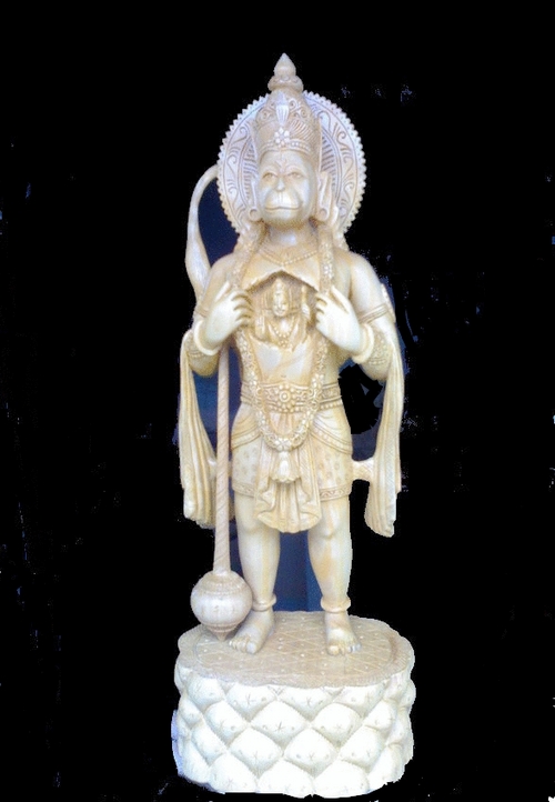 Wooden Hanuman Statue