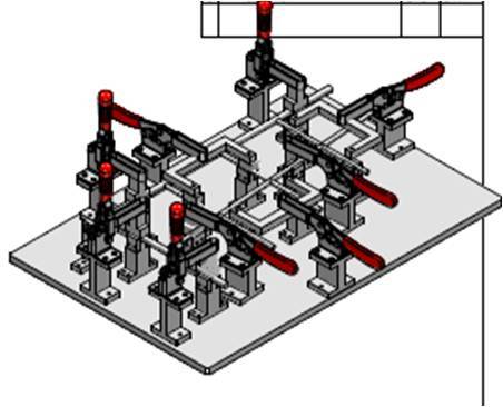 Industrial Pneumatic Welding Fixture