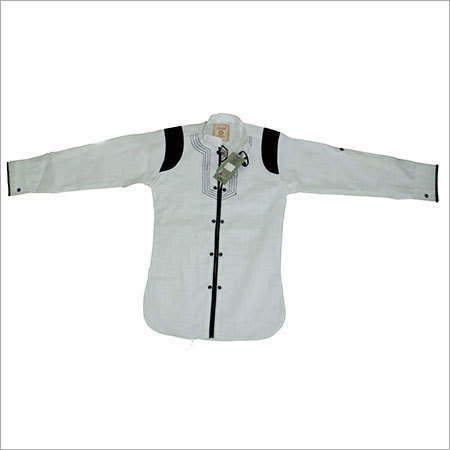Readymade Kids Kurta - Cotton, Various Sizes, White | Attractive Design, Fine Stitching, Skin Friendly, Shrink Resistant, Easy Wash, Perfect Fit