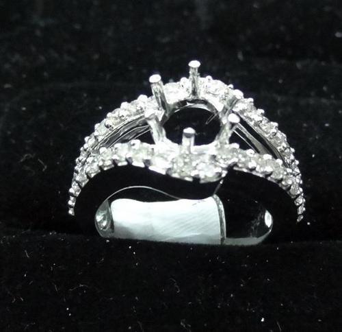 Diamond Ring - 14K Gold, 0.82ct Diamond, 5.106g Net Weight | Elegant Design, Pave Setting, Luxury Gemstone