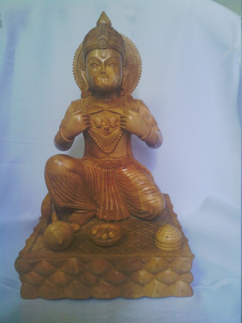 Hanuman statue in Wooden